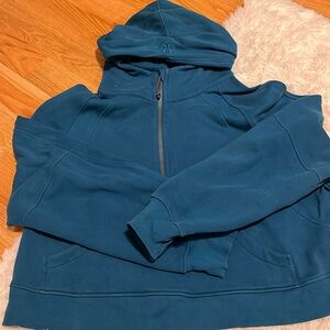Half zip scuba hoodie